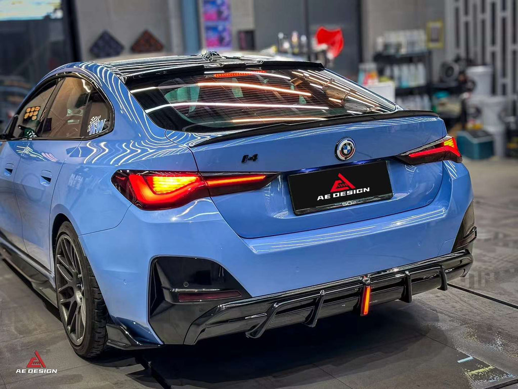 AE DESIGN - BMW I4 G26 GLOSS BLACK REAR DIFFUSER