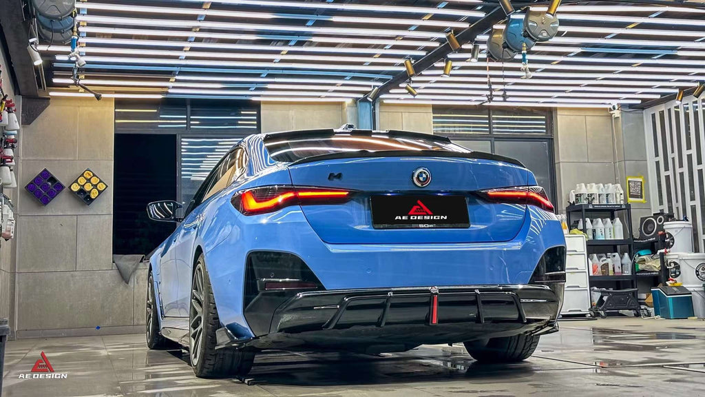 AE DESIGN - BMW I4 G26 GLOSS BLACK REAR DIFFUSER