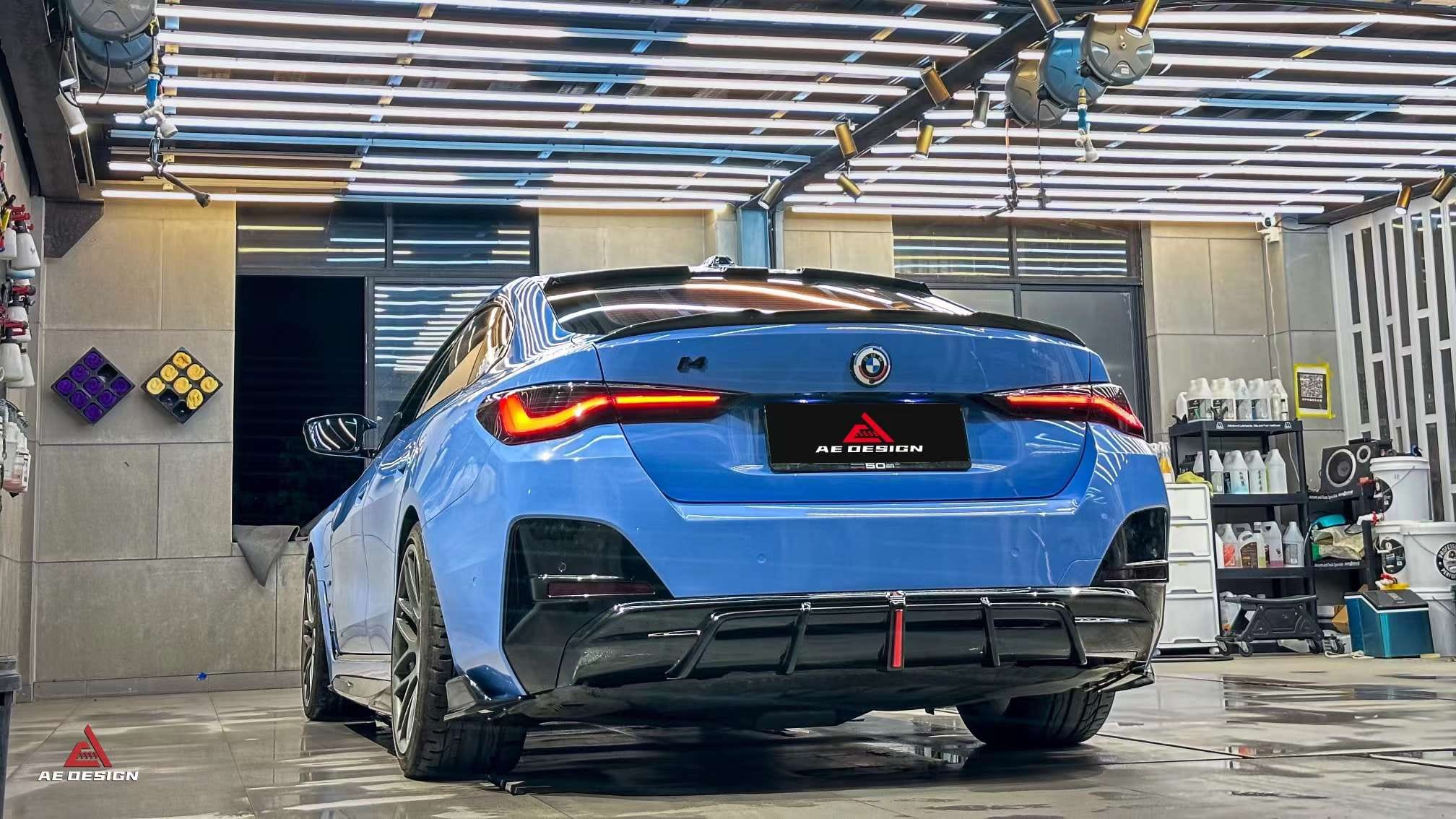 AE DESIGN - BMW I4 G26 GLOSS BLACK REAR DIFFUSER