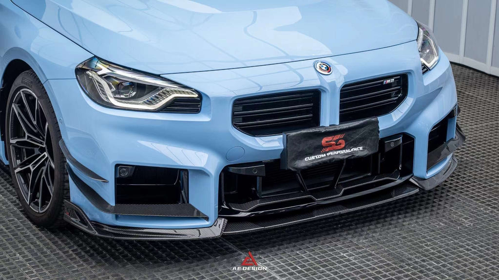 AE DESIGN - BMW M2 G87 DRY CARBON FIBRE FRONT LIP V2
