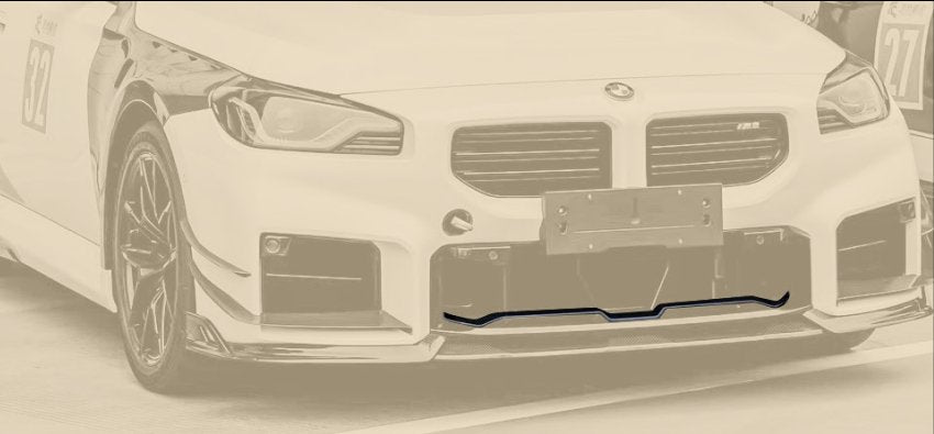 AE DESIGN - BMW M2 G87 DRY CARBON FIBRE FRONT MID LIP SPLITTER