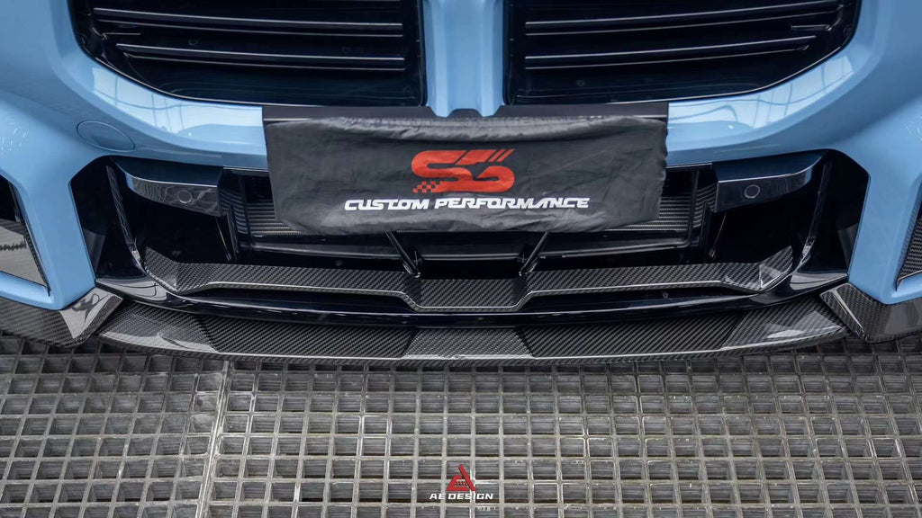 AE DESIGN - BMW M2 G87 DRY CARBON FIBRE FRONT MID LIP SPLITTER