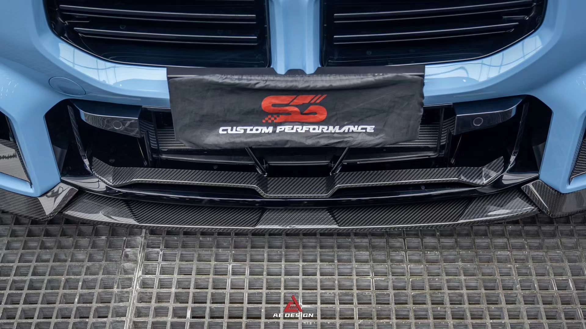 AE DESIGN - BMW M2 G87 DRY CARBON FIBRE FRONT MID LIP SPLITTER