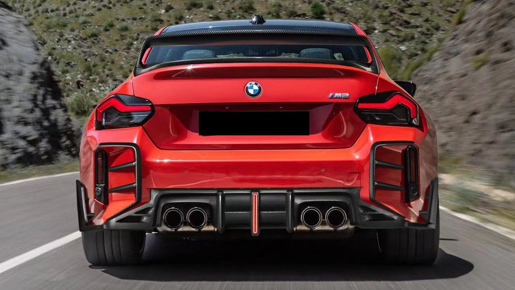 AE DESIGN - BMW M2 G87 DRY CARBON FIBRE LED REAR DIFFUSER