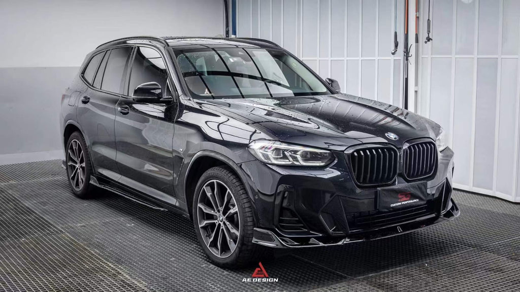 AE DESIGN - BMW X3 G01 LCI ABS GLOSS BLACK FRONT LIP