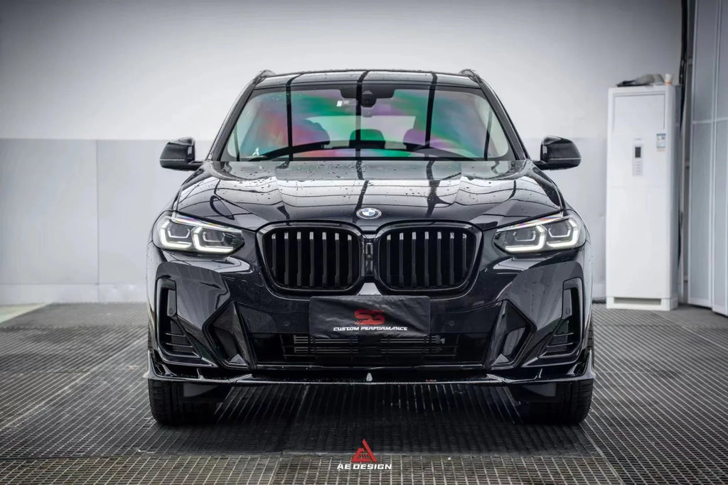 AE DESIGN - BMW X3 G01 LCI ABS GLOSS BLACK FRONT LIP