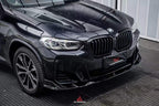 AE DESIGN - BMW X3 G01 LCI ABS GLOSS BLACK FRONT LIP