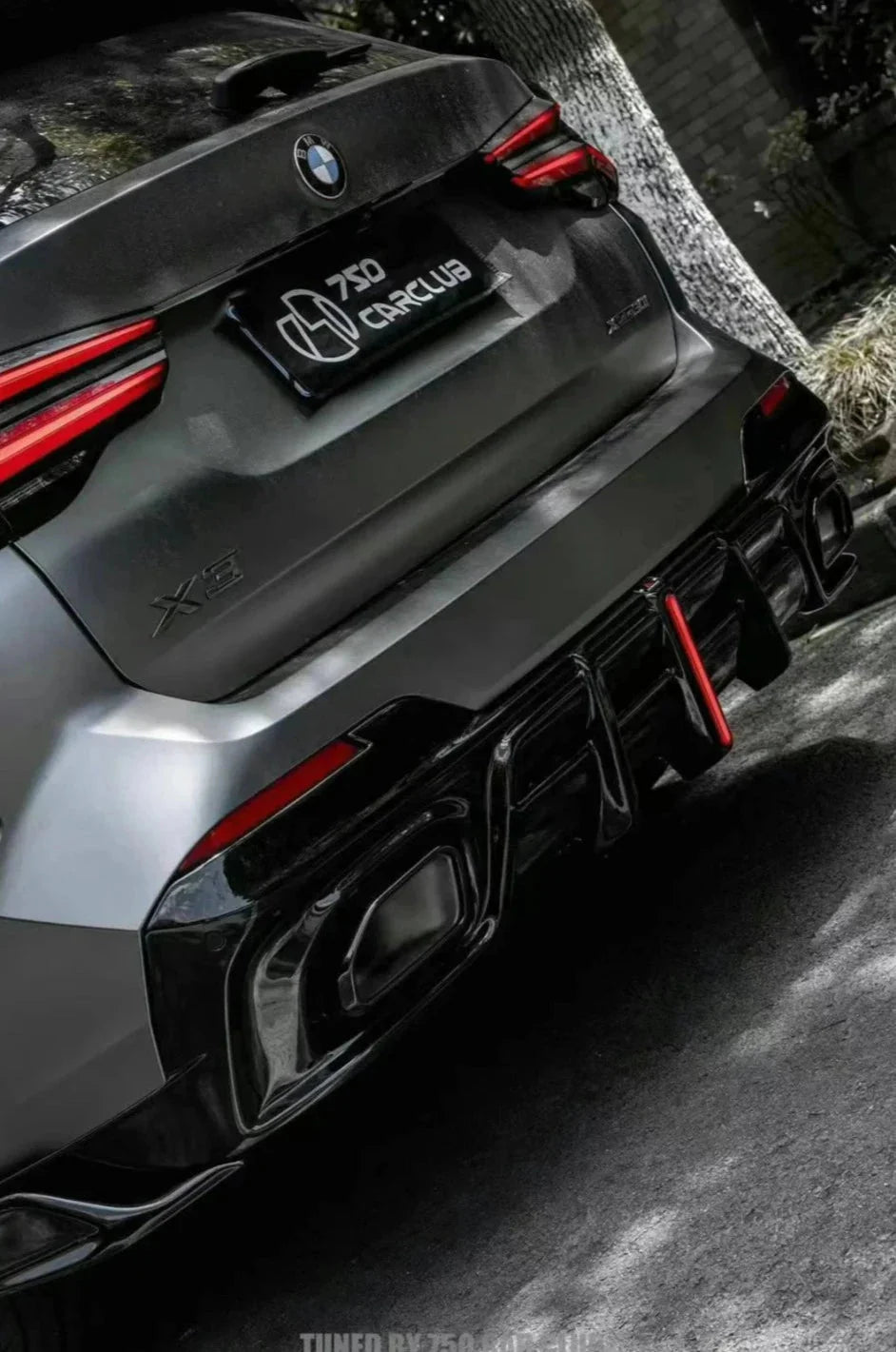 AE DESIGN - BMW X3 G01 LCI ABS GLOSS BLACK REAR DIFFUSER