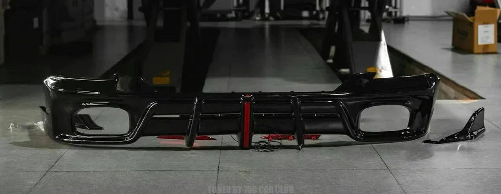 AE DESIGN - BMW X3 G01 LCI ABS GLOSS BLACK REAR DIFFUSER