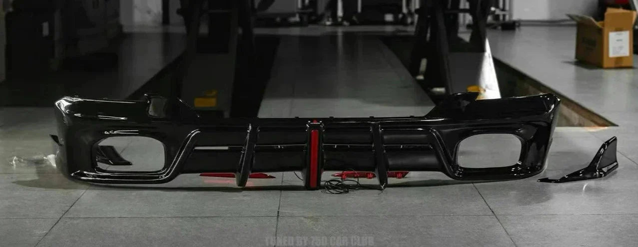 AE DESIGN - BMW X3 G01 LCI ABS GLOSS BLACK REAR DIFFUSER