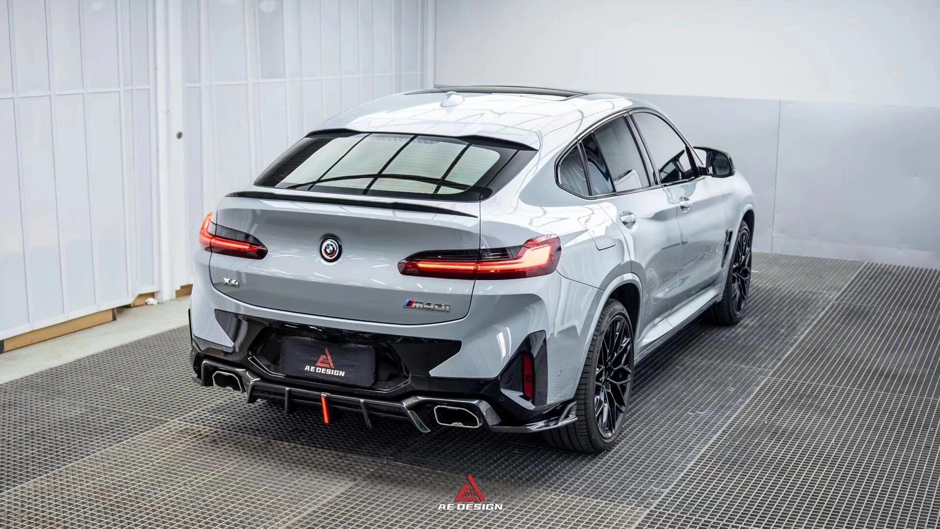 AE DESIGN - BMW X4 G02 LCI DRY CARBON FIBRE REAR DIFFUSER