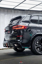 AE DESIGN - BMW X5 G05 GLOSS BLACK LED REAR DIFFUSER