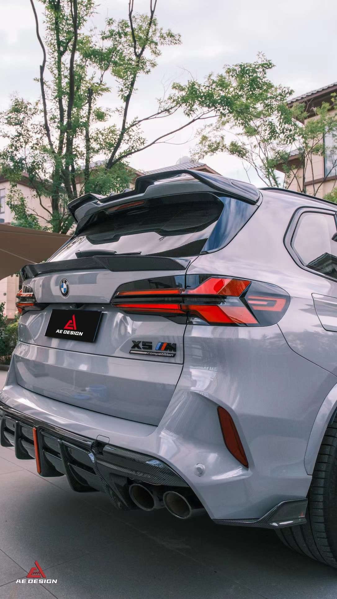 AE DESIGN - BMW X5M/C X6M/C F95 F96 DRY CARBON FIBRE REAR DIFFUSER V2