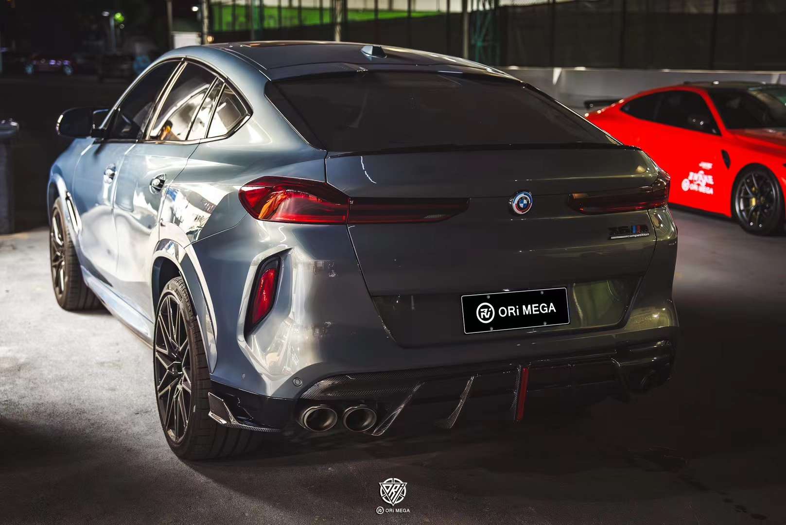 AE DESIGN - BMW X5M/C X6M/C F95 F96 DRY CARBON FIBRE REAR DIFFUSER V2