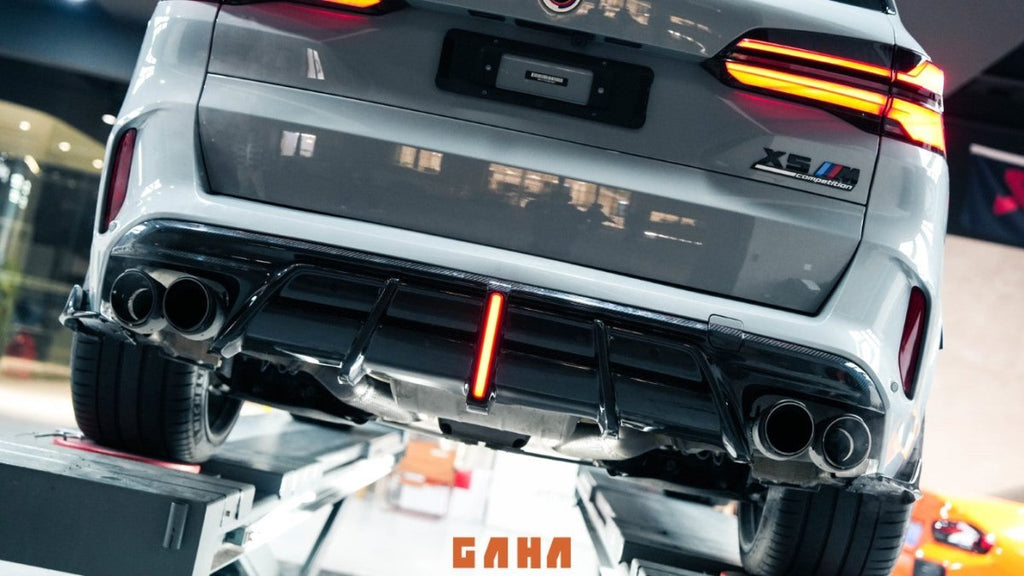 AE DESIGN - BMW X5M/C X6M/C F95 F96 DRY CARBON FIBRE REAR DIFFUSER V2