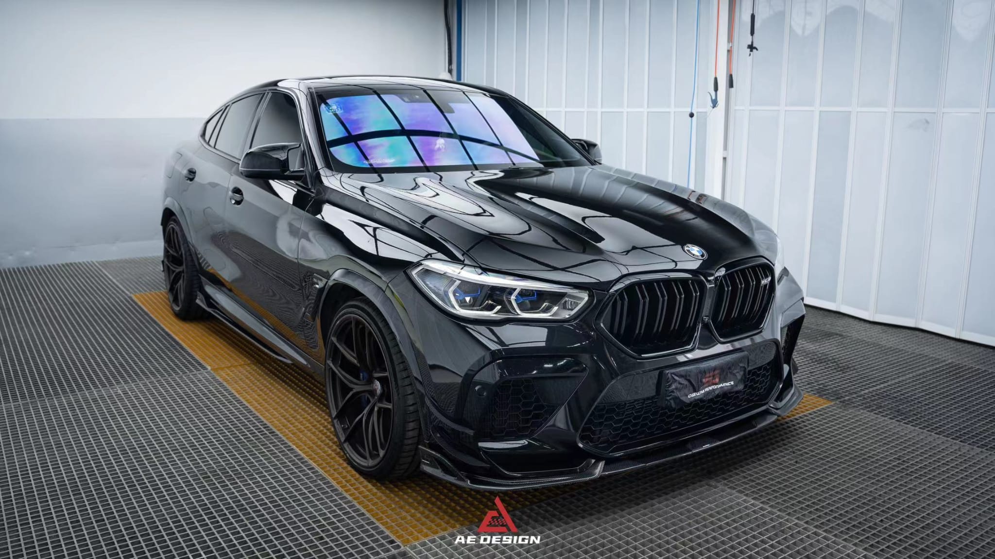 AE DESIGN - BMW X6M F96 CARBON FIBRE FRONT LIP SPLITTER