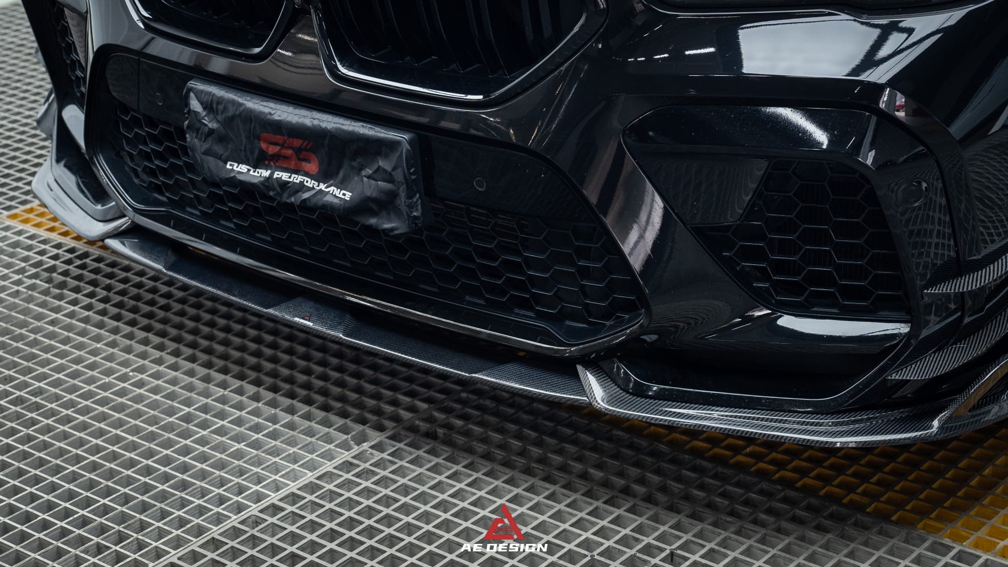AE DESIGN - BMW X6M F96 CARBON FIBRE FRONT LIP SPLITTER