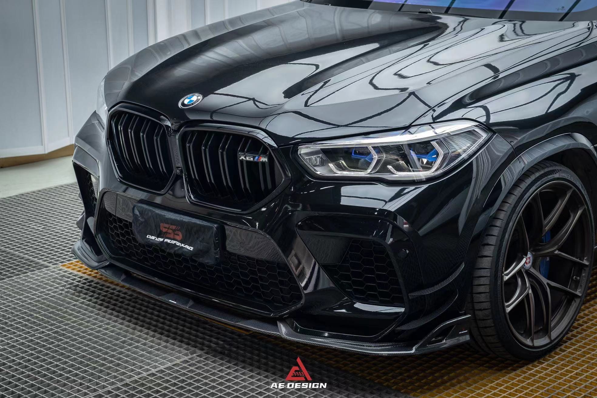 AE DESIGN - BMW X6M F96 CARBON FIBRE FRONT LIP SPLITTER