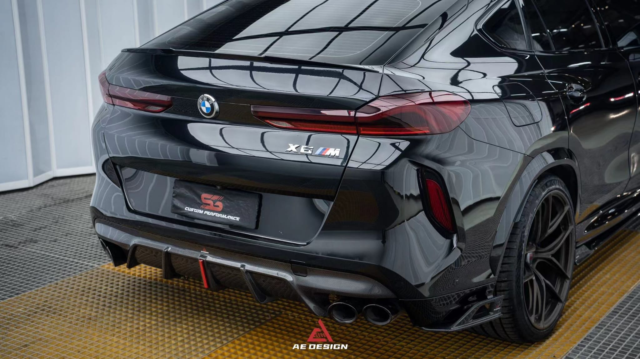 AE DESIGN - BMW X6M F96 CARBON FIBRE REAR DIFFUSER