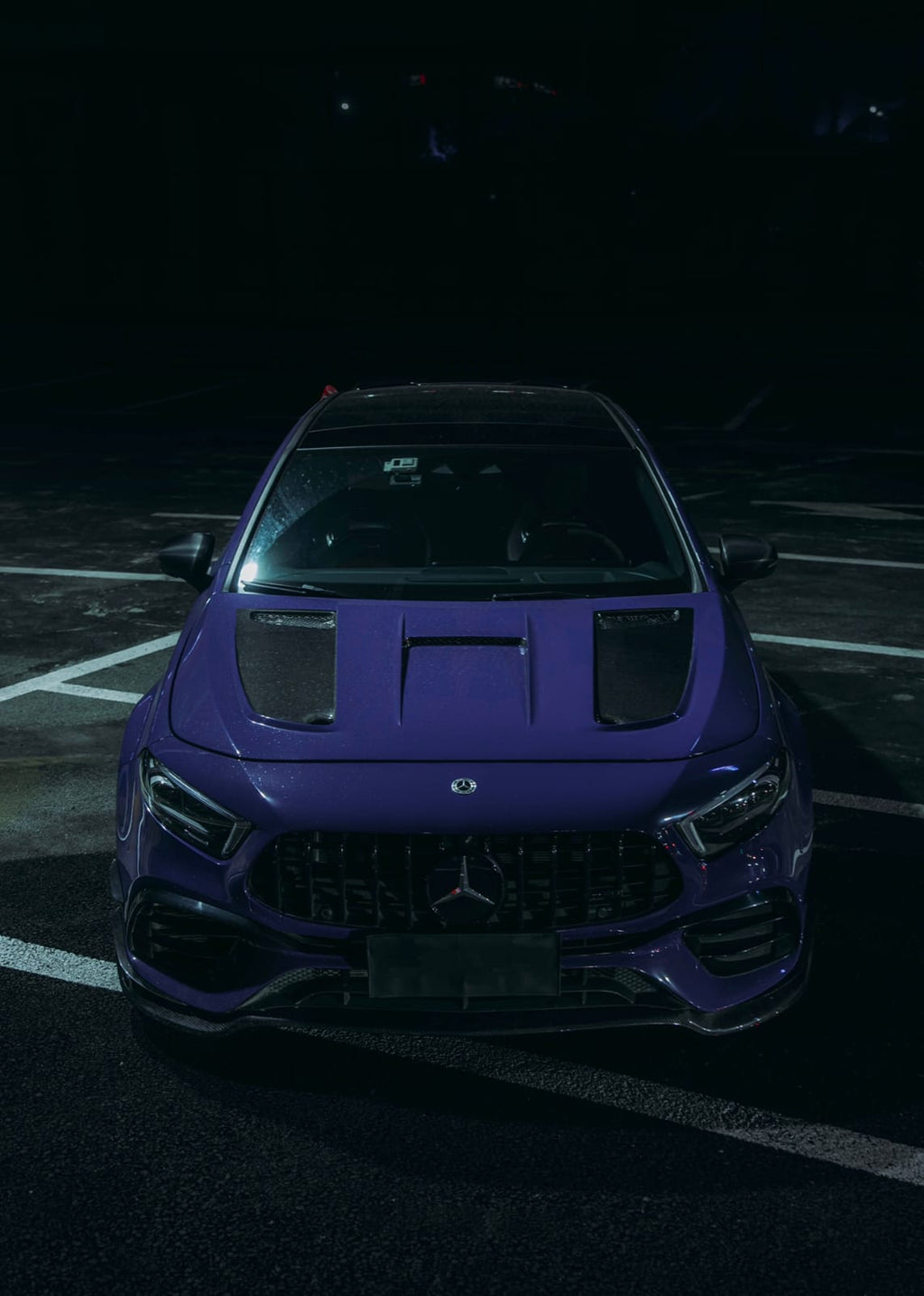 AERO CARBON  - MERCEDES A CLASS W177 A35 / A45 FRONT BONNET PTISM