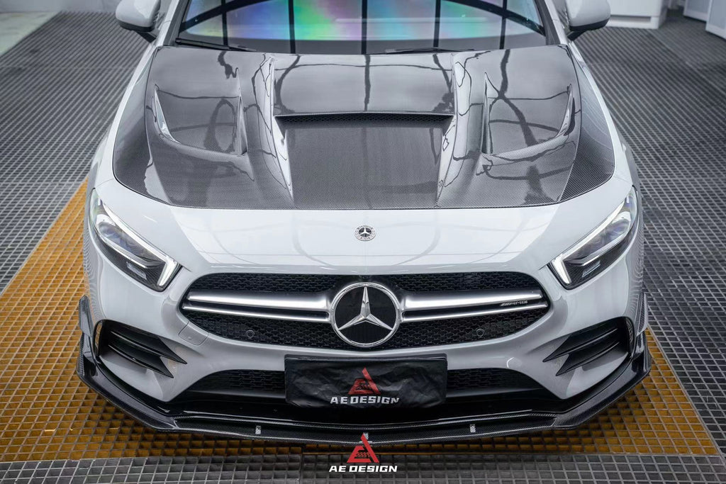 AE DESIGN - MERCEDES BENZ A CLASS W177 A35 / A45 CARBON FIBRE BONNET
