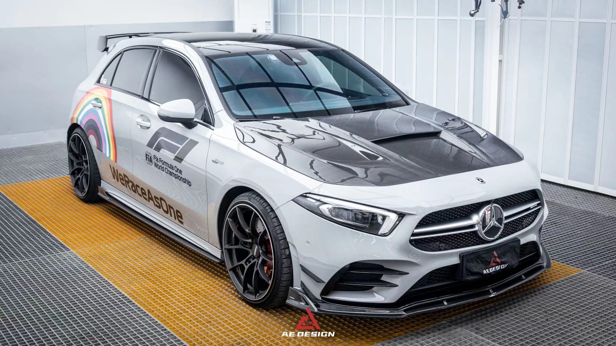 AE DESIGN - MERCEDES BENZ A CLASS W177 A35 / A45 CARBON FIBRE BONNET