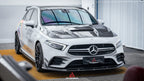 AE DESIGN - MERCEDES BENZ A CLASS W177 A35  CARBON FIBRE FRONT LIP SPLITTER