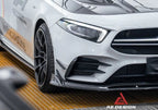 AE DESIGN - MERCEDES BENZ A-CLASS W177 / A35  CARBON FIBRE FRONT CANARDS