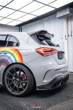 AE DESIGN - MERCEDES BENZ W177 A35 / A45 LED CARBON FIBRE REAR DIFFUSER