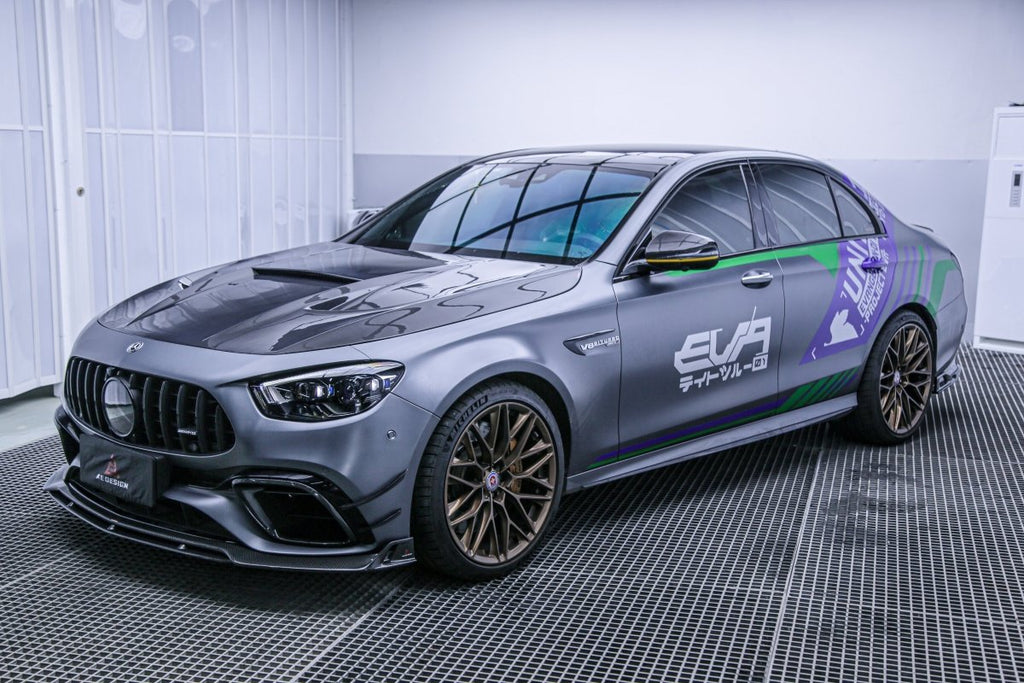 AE DESIGN - MERCEDES E63 W213 CARBON FIBRE FRONT BUMPER CANARDS
