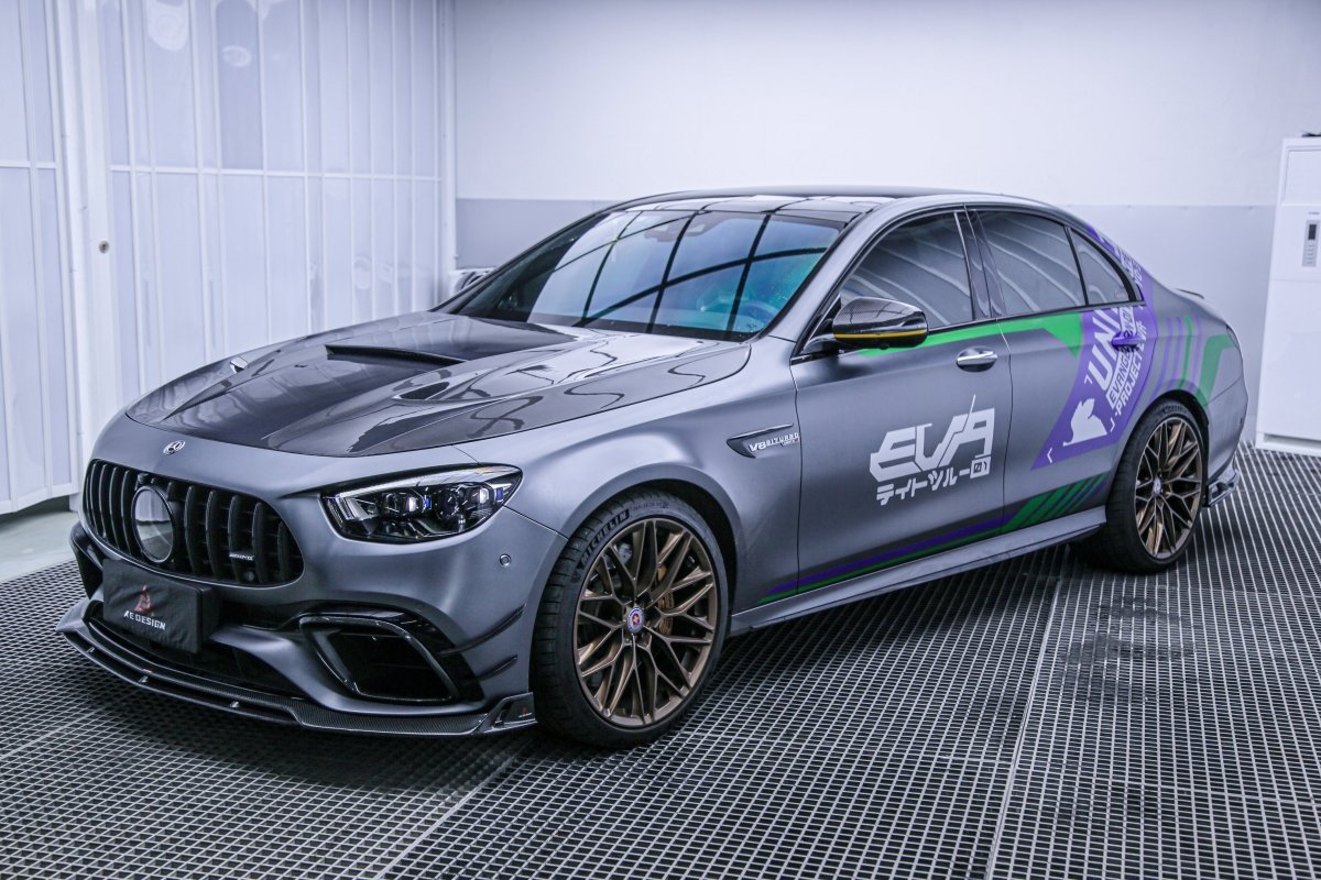 AE DESIGN - MERCEDES E63 W213 CARBON FIBRE FRONT BUMPER CANARDS