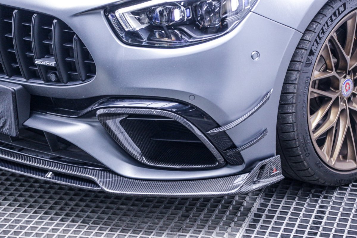 AE DESIGN - MERCEDES E63 W213 CARBON FIBRE FRONT BUMPER CANARDS