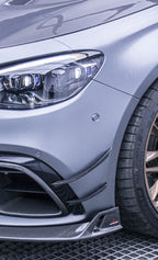 AE DESIGN - MERCEDES E63 W213 CARBON FIBRE FRONT BUMPER CANARDS