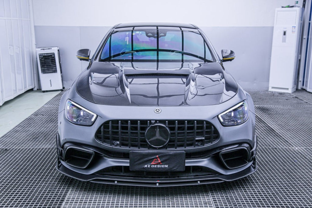 AE DESIGN - MERCEDES E63 W213 CARBON FIBRE FRONT BUMPER CANARDS