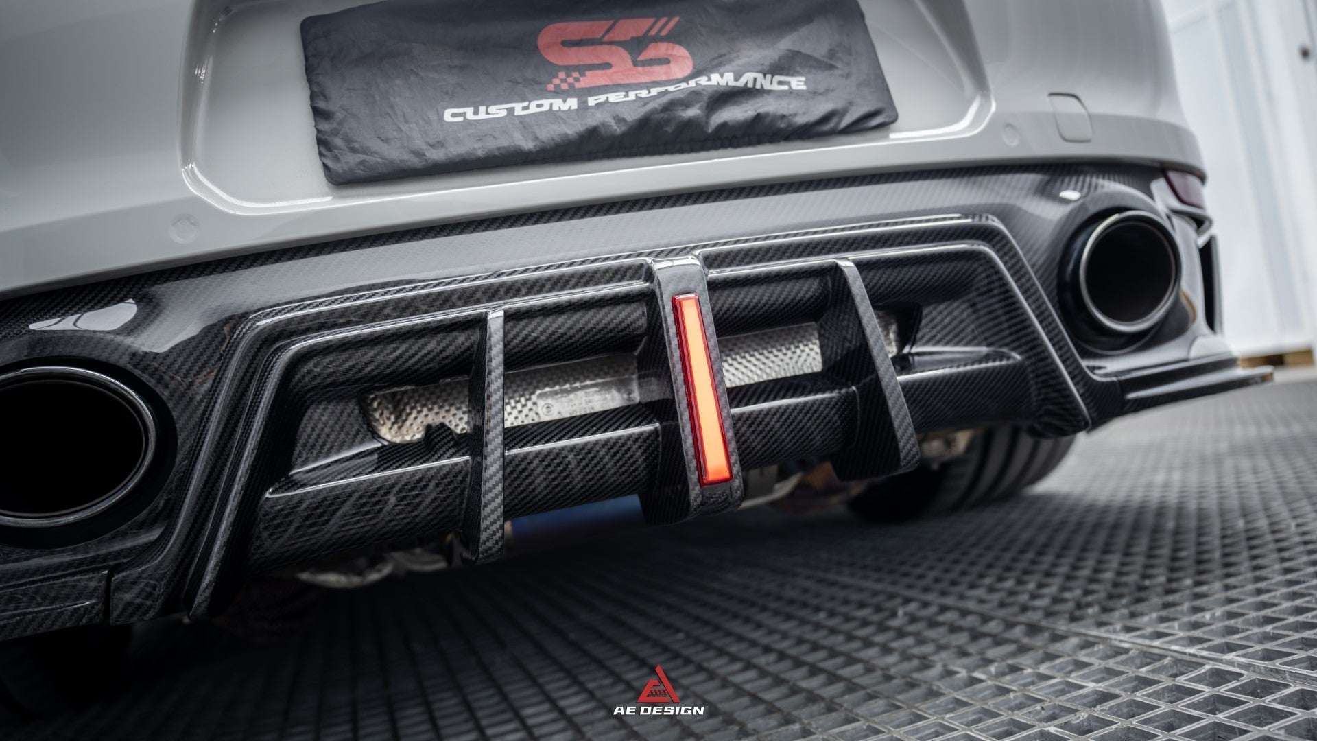 AE DESIGN - PORSCHE 911 922 CARRERA CARBON FIBRE REPLACEMENT REAR DIFFUSER