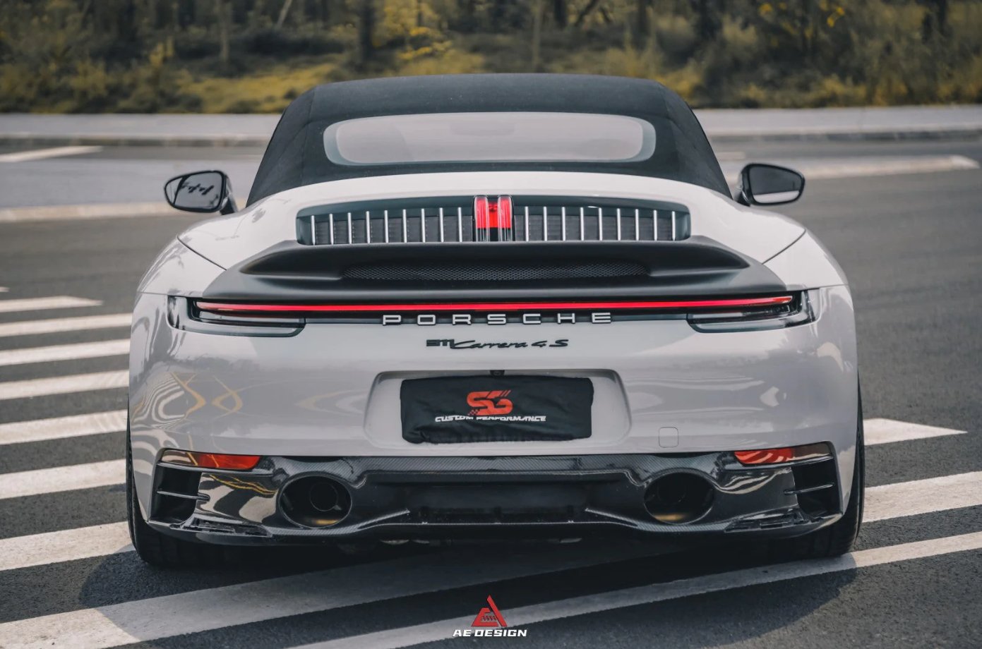 AE DESIGN - PORSCHE 911 992 CARRERA 4 / S / 4S CARBON FIBRE DUCKTAIL SPOILER