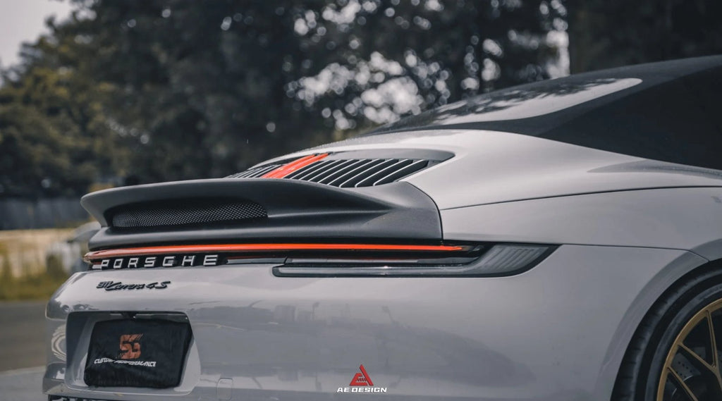 AE DESIGN - PORSCHE 911 992 CARRERA 4 / S / 4S CARBON FIBRE DUCKTAIL SPOILER