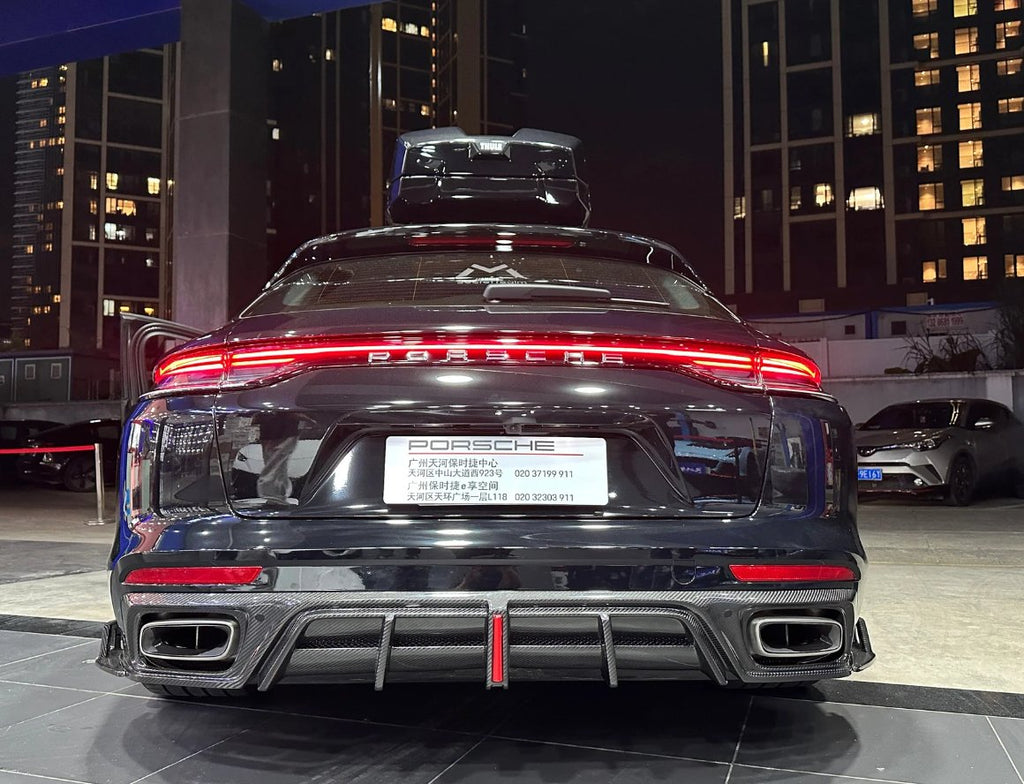 AE DESIGN - PORSCHE PANAMERA 971.1 971.2 DRY CARBON FIBRE REAR DIFFUSER