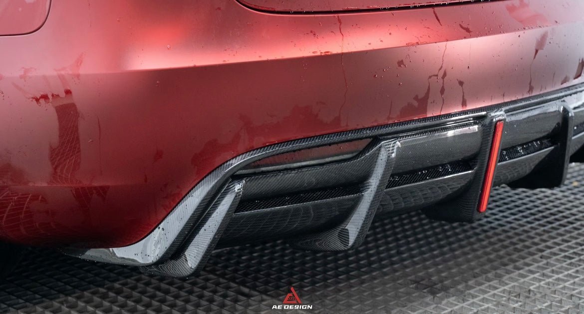AE DESIGN - TESLA MODEL 3 HIGHLAND 2024+ CARBON FIBRE REAR DIFFUSER