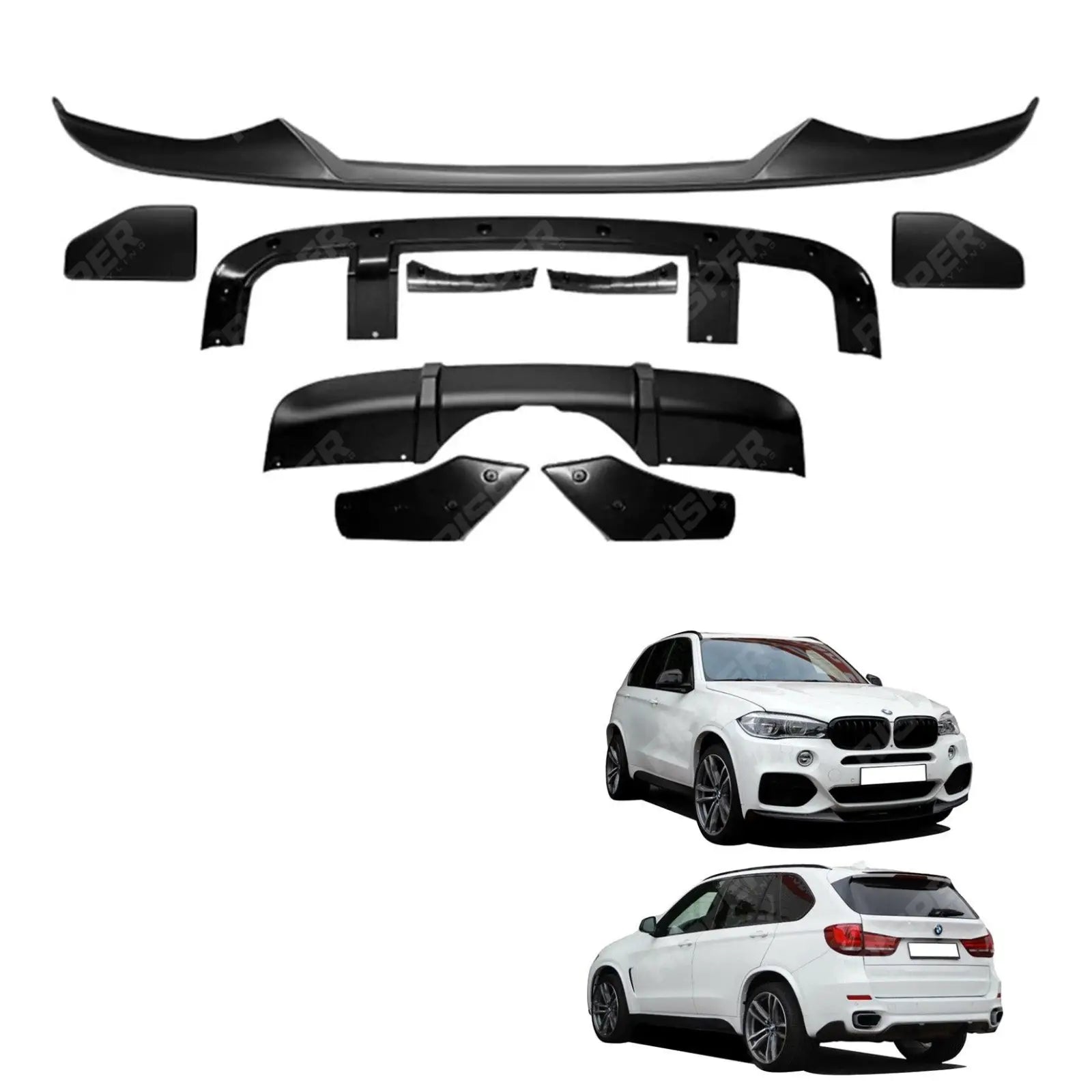 Matte Black Aero Kit For BMW X5 F15 M Sport