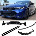 Aero Kit In Gloss Black For BMW 3 Series G20 M Sport LCI