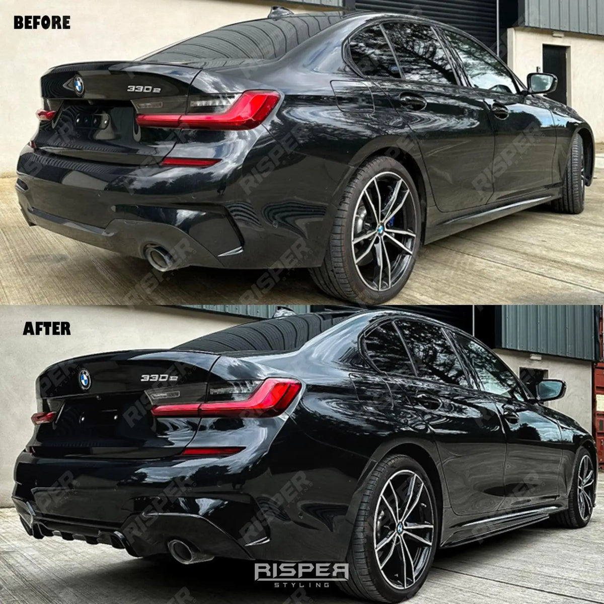 Aero Kit Lip Package In Gloss Black For BMW 3 Series G20 G28 M Sport 2018+
