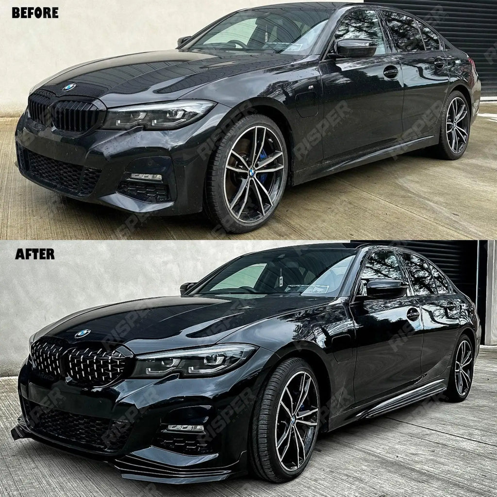Aero Kit Lip Package In Gloss Black For BMW 3 Series G20 G28 M Sport 2018+