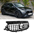 All Black Panamericana GT R Style Front Grill For Mercedes GLA X247 2020+