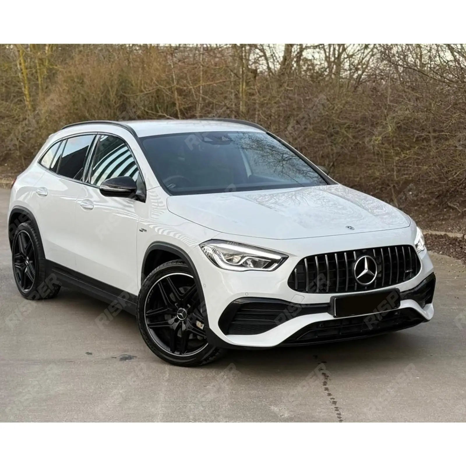 All Black Panamericana GT R Style Front Grill For Mercedes GLA X247 2020+