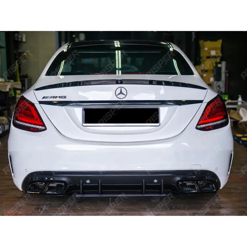 AMG Style Rear Boot Spoiler In Gloss Black For Mercedes C-Class W206 2022+