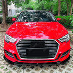Audi A3 8V Facelift 2017-2020 Standard Models Front Splitter In Gloss Black