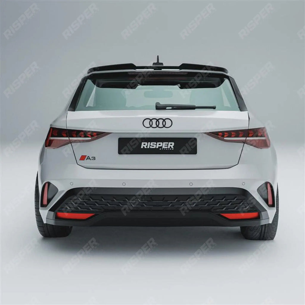 Audi A3 8Y Sport Back 2021+ V2 Spoiler Cap In Gloss Black