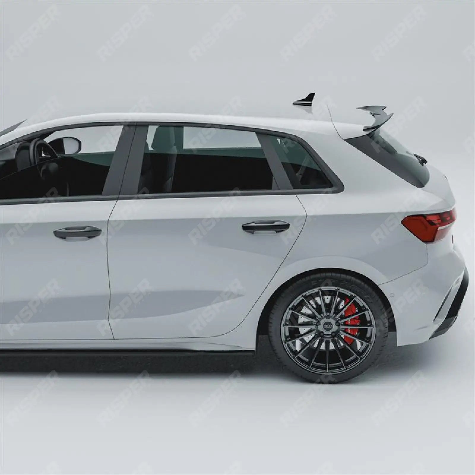Audi A3 8Y Sport Back 2021+ V2 Spoiler Cap In Gloss Black