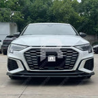 Audi A3 S Line / S3 8Y Hatch & Sportback 2021-2024 Gloss Black Front Splitter Lip